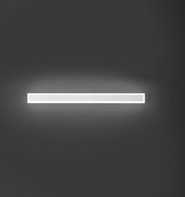 Applique LED Perenz Wally bianca con luce up and down in alluminio e plastica per soggiorno e camera da letto