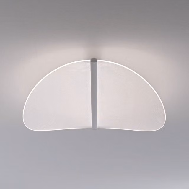 Stilnovo Diphy Plafoniera e Applique LED Moderna in Bianco e Trasparente