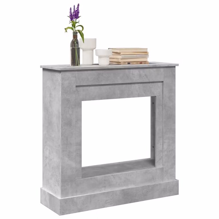 Cornice per Camino vidaXL Grigio Cemento, L 90 cm x P 30 cm x H 90 cm