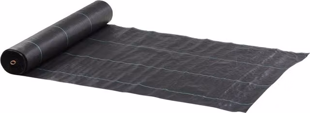 Outsunny Telo per Pacciamatura in Polipropilene Nero, Traspirante e Anti-UV per Giardino Ornamentale e Orto