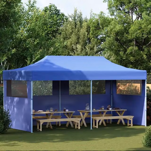 Tenda Hip Videx Blu con Finestra in Poliestere e Acciaio L: 580 cm, P: 315 cm, H: 291 cm