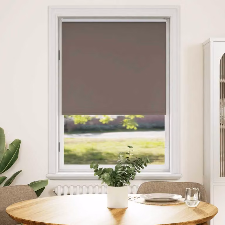 Tenda a rullo oscurante termoisolante vidaXL in poliestere, colore caffè, L: 100 cm, H: 175 cm