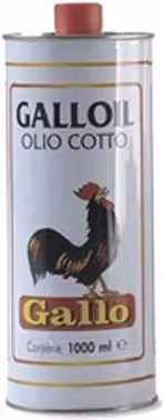Olio di Lino Cotto Gallo, confezione da 20 pezzi da 1 l ciascuno
