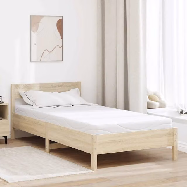 Materasso in gel bianco vidaXL con regolazione della temperatura L: 120 cm, P: 200 cm