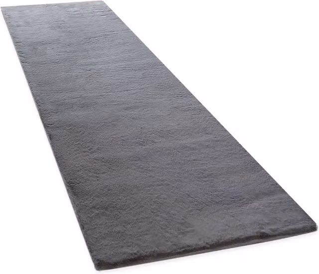 Tappeto in ecopelliccia Fluffy antracite L: 80 cm, P: 300 cm