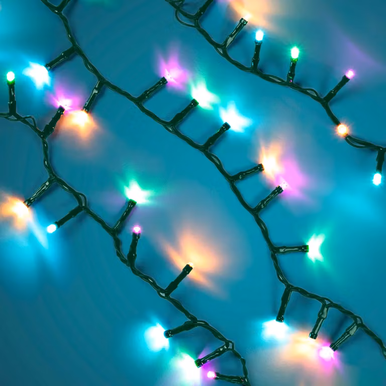 Dictrolux Catena Luminosa Compact Multicolor Candy con 1000 LED RGB, Lunghezza: 20 m