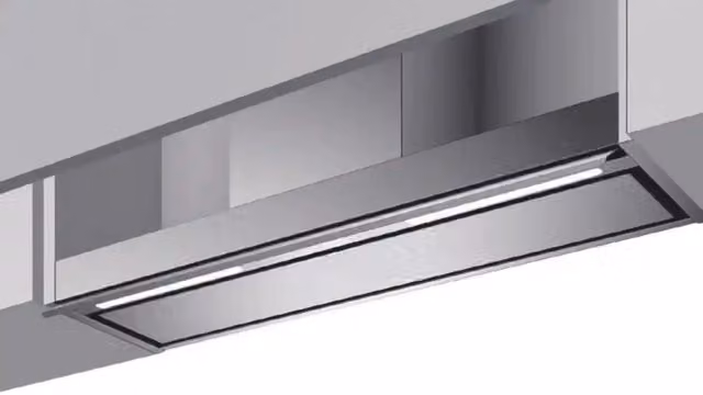 Cappa da incasso Profile Baraldi in acciaio inox color argento con aspirazione 700 m3/h, Larghezza: 56 cm
