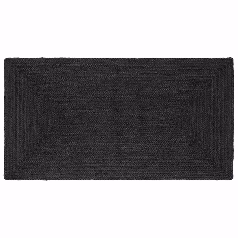 Tappeto da area vidaXL in juta moderno color antracite L: 150 cm, P: 80 cm