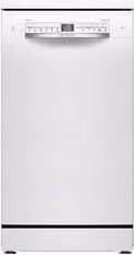 Lavastoviglie Bosch Serie 2 SPS2HKW55E Slim 10 coperti, Classe D, Bianco, L/P/H: 45 x 60 x 84,5 cm