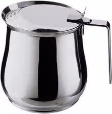 Set Teiera in Acciaio Inox con 2 Tazze Alpi Colore Cromo Lucido Capacità 250ml