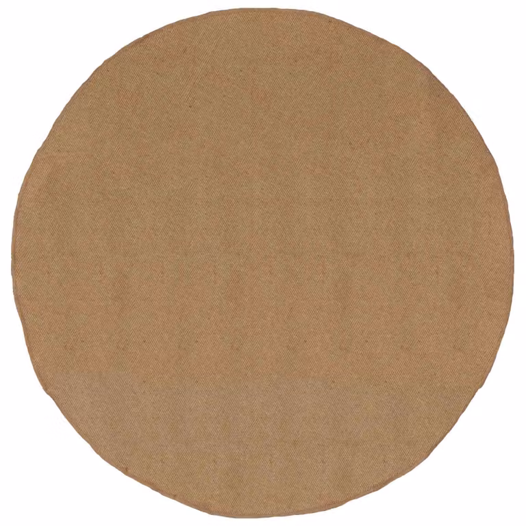 Tappeto rotondo in juta vidaXL, moderno e lavabile, colore beige/marrone, Ø 180 cm