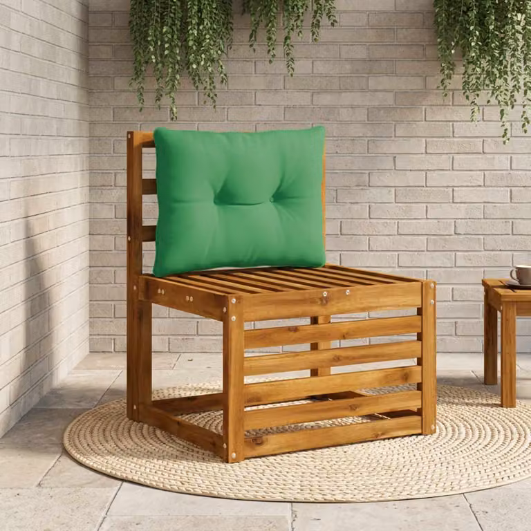 Cuscino per schienale vidaXL PUTTEN in poliestere verde, forma quadrata