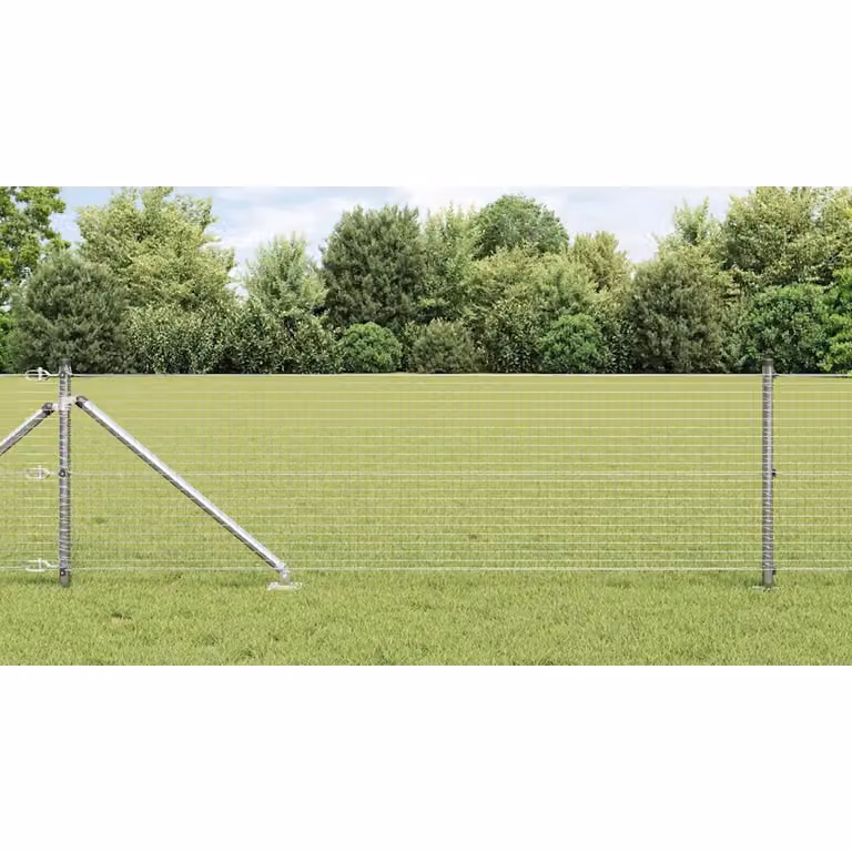 Recinzione in rete saldata con punte vidaXL in acciaio zincato Argento L: 100 cm, H: 40 cm