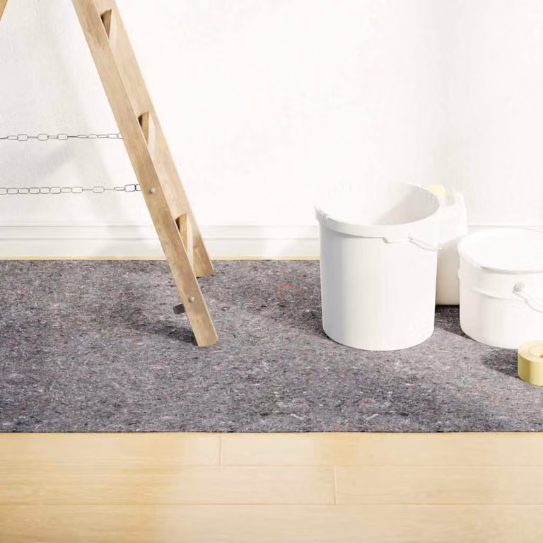 Set di 2 pile protettive antiscivolo e assorbenti da pittore vidaXL, Grigio, Lunghezza: 5 m, Peso: 280 g/m²