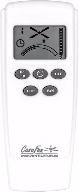 Ventilatore a soffitto CasaFan BIG SMOOTH ECO 220 Marrone e Bianco con telecomando e timer