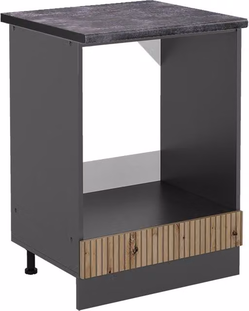 Mobile per forno da incasso Vicco R-Line Rovere e Antracite L: 60 cm, H: 81,6 cm