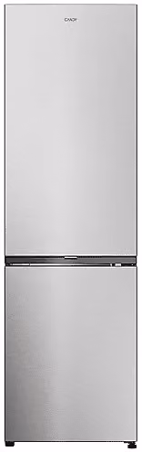 Frigorifero combinato Candy CNCQ2T518EX in acciaio inox color argento, capacità netta 279 l, Classe E, No Frost, L 54,5 cm x A 182,5 cm x P 60,2 cm