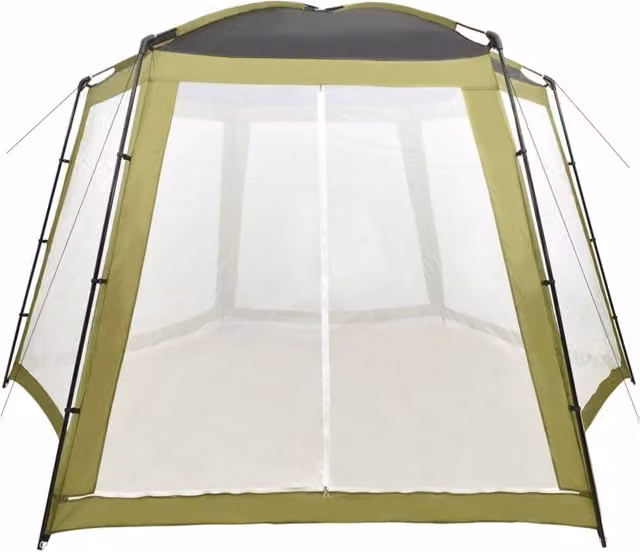 Tenda da esterno per piscina DESIGN IN in poliestere e acciaio, colore verde, L 500 x P 433 x H 250 cm