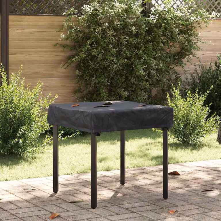 Copertura per tavolo vidaXL in tessuto Oxford 600D impermeabile, colore nero, L/P/H: 62 x 62 x 15 cm