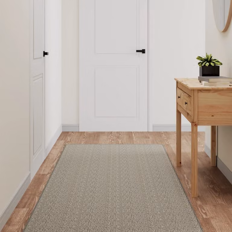 Tappeto a corsia vidaXL con aspetto sisal, colore grigio, L 80 cm x P 250 cm