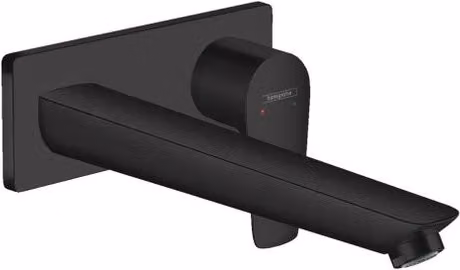 Rubinetto per lavabo Hansgrohe Talis E con getto laminare, nero opaco, H: 11.2 cm