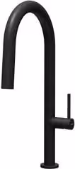 Miscelatore per lavello con doccetta estraibile Elleci KAI in ottone color nero opaco