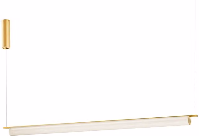 Lampada a sospensione Panzeri Ombra con tecnologia LED dimmabile in metallo e tessuto, disponibile nei colori nero, oro/ottone o bianco