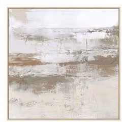 Stampa astratta moderna con cornice Bizzotto, colore beige, L 82,6 x P 82,6 cm