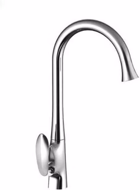 Rubinetto Miscelatore Monocomando da Cucina Trade Shop in Ottone Cromato Silver 59362