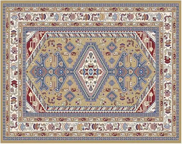Tappeto Orientale con Disegno Persia in Stampa Digitale Biancheriaweb, Colore Beige Multicolore, L: 300 cm, P: 250 cm
