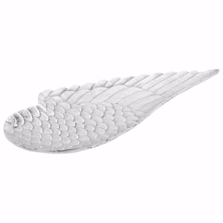 Set di 2 ciotole porta frutta vidaXL in metallo e ceramica, stile moderno, colori argento e bianco, L: 40 cm, P: 18 cm, H: 2,5 cm
