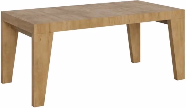 Tavolo allungabile moderno Itamoby Naxy in finitura quercia natura, L/P: 200-460 x 90 cm