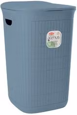 Porta biancheria in plastica riciclata Stefanplast 50 l Blu fumé 90203