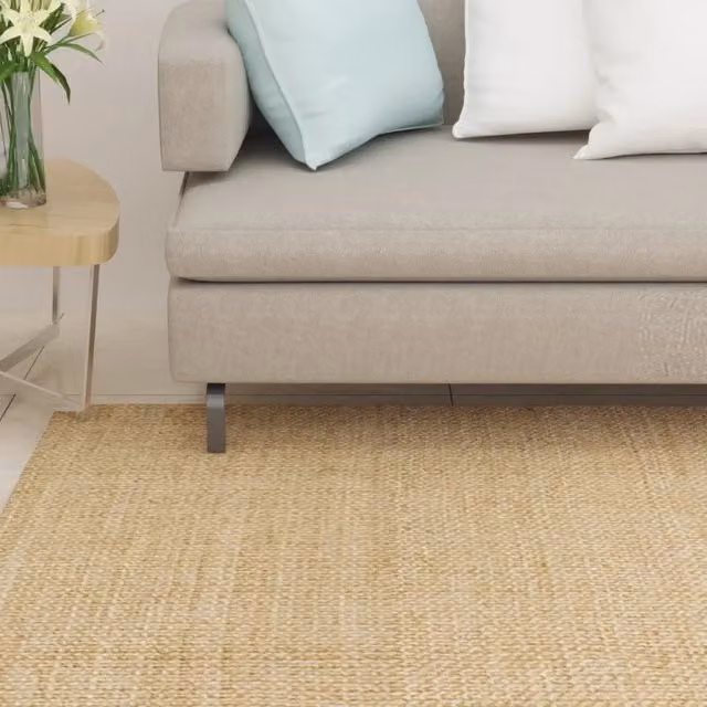 Tappeto rettangolare in sisal naturale beige vidaXL L: 200 cm, P: 100 cm