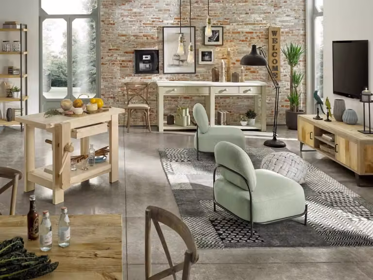 Banco da falegname in legno massello marrone con morsa Mobili 2G L: 120 cm, P: 56 cm, H: 88 cm