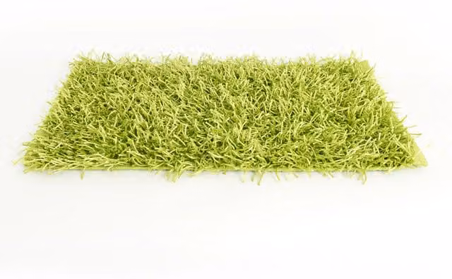 Tappeto Shaggy per Cucina e Salotto Biancheriaweb Verde Acido L/P: 200 x 200 cm