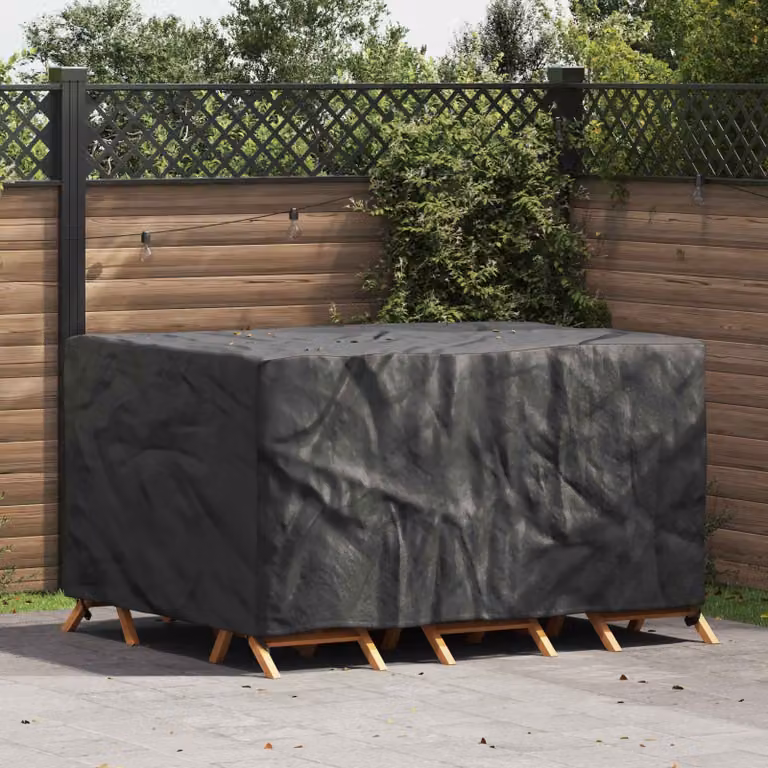 Copertura per mobili vidaXL impermeabile, colore nero, L 180 x P 140 x H 90 cm