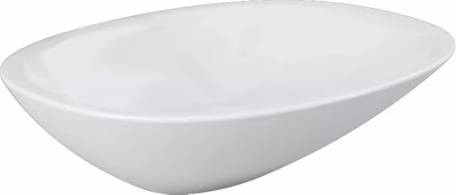 Lavabo d'appoggio Morning Rak Ceramics bianco in ceramica ovale L: 54 cm, P: 38 cm, H: 15 cm