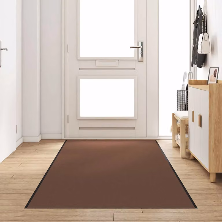 Tappetino moderno vidaXL marrone e nero in poliammide, L: 120 cm, P: 400 cm