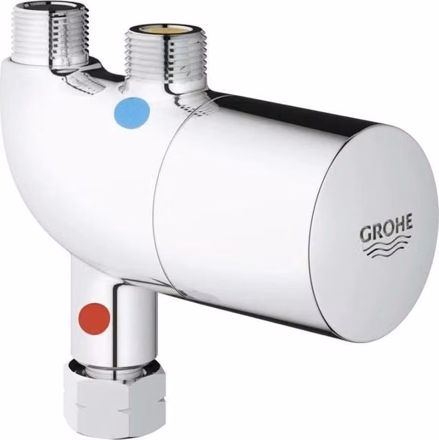 Grohe Grohtherm Micro Dispositivo Termostatico Anti-Scottatura per Sottolavabo con Tecnologia TurboStat e Finitura Cromata