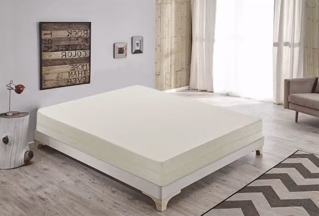 Materasso Matrimoniale MaterassieDoghe in Reflex Foam Bianco, Antibatterico con Rivestimento Sfoderabile, L/P/H: 180 x 200 x 14 cm