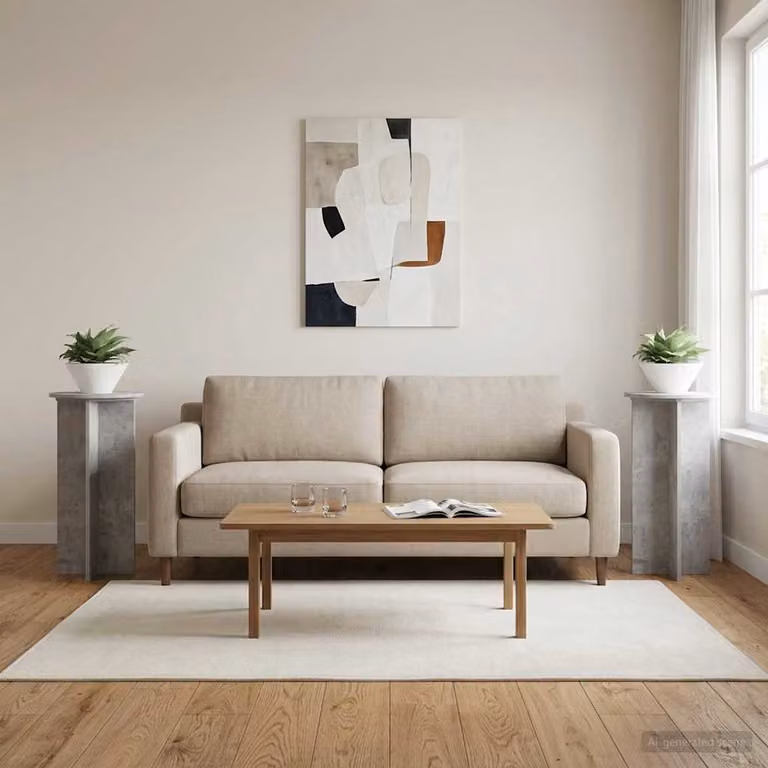 Set di 2 supporti per piante vidaXL in stile moderno, colore grigio, L/P/H: 40 x 40 x 80 cm