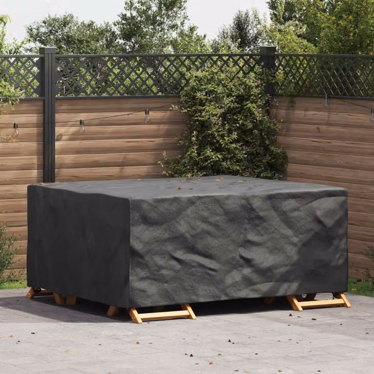 Copertura per mobili vidaXL impermeabile, colore nero, L: 200 cm, P: 165 cm, H: 80 cm