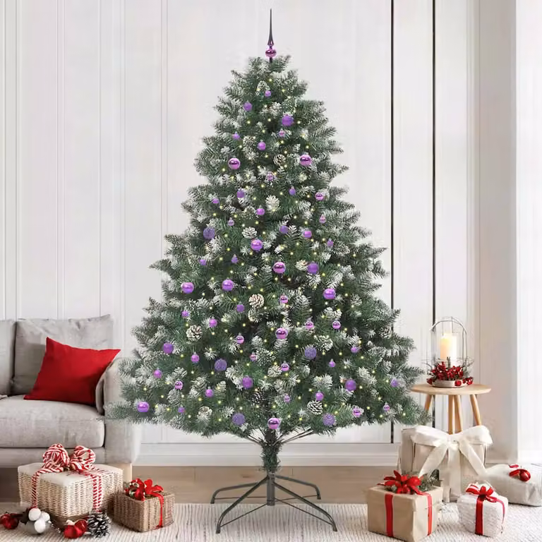 Albero di Natale artificiale moderno vidaXL Verde, Altezza: 240 cm