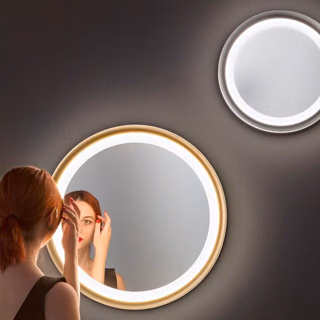 Applique Plafoniera Perenz Mirò in Metallo con LED Dimmerabile, Colore Argento o Oro/Ottone, Luce Bianco Caldo