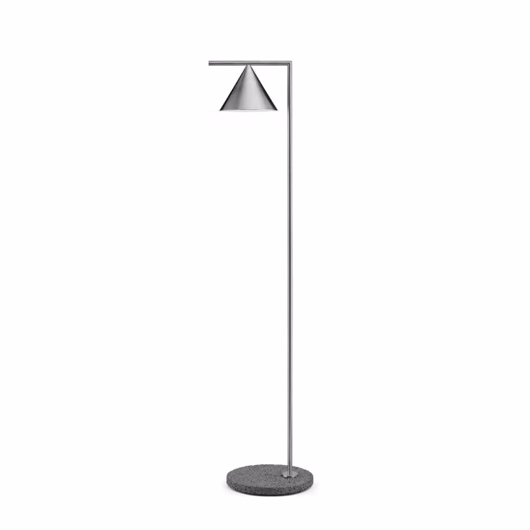 Flos Captain Flint Lampada da terra da esterno in acciaio inossidabile argento H: 153,7 cm