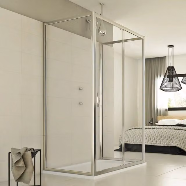Box Doccia Idralite Young Trio 1 Anta P Trasparente L: 100 cm, P: 70 cm, H: 198 cm