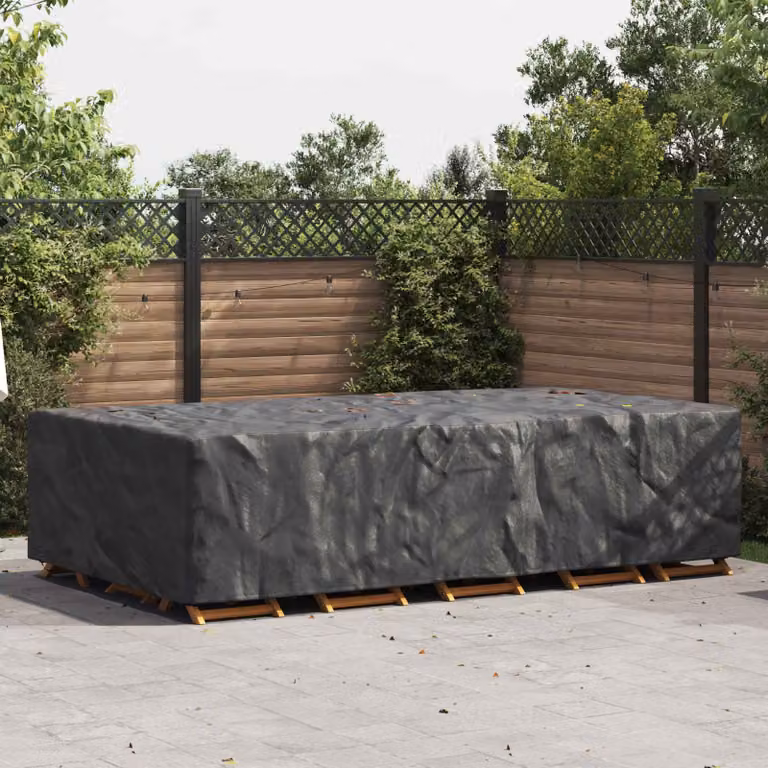 Copertura per mobili vidaXL impermeabile, colore nero, L 305 cm x P 190 cm x H 85 cm