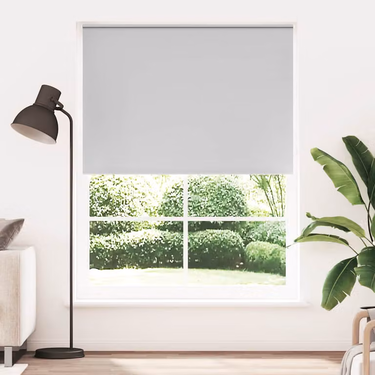 Tenda a rullo oscurante vidaXL in poliestere termoisolante, Grigio, L: 160 cm, H: 230 cm