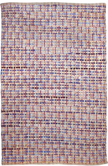 Tappeto Sienna 400 di Kendra Home in Juta e Cotone Multicolor con Design Boho e Astratto